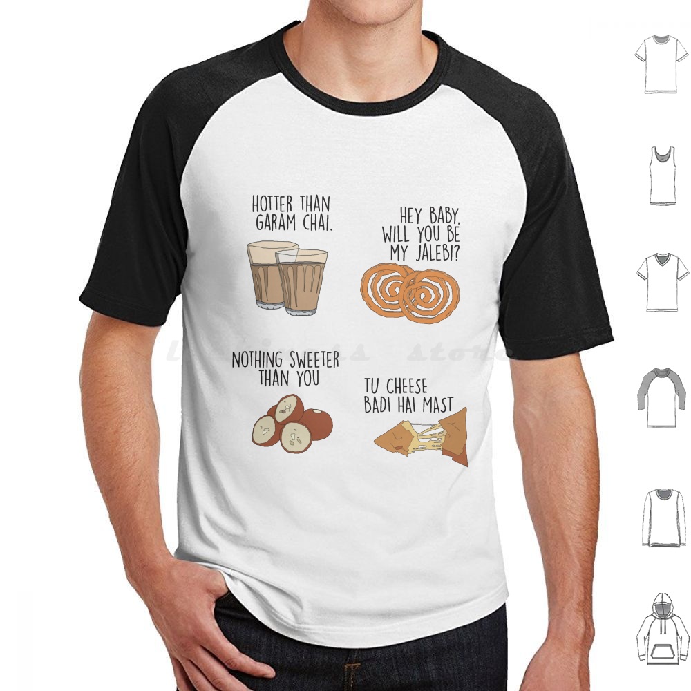 Food Snacks Indian - Hintli Paket. Snack Lines T Shirt