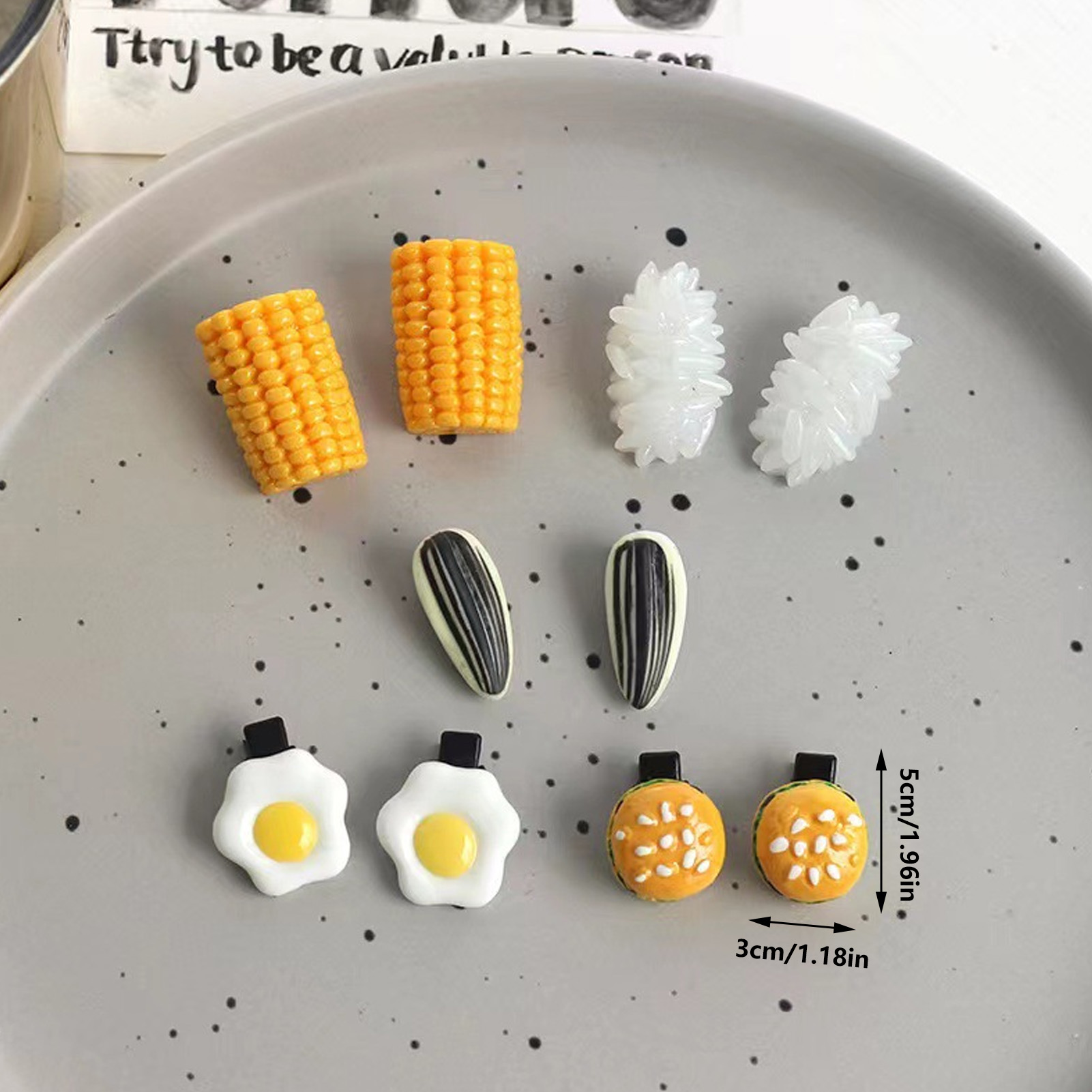 Mini Gıda Saç Tokası Seti Gerç - Food Snacks For Kids Party incelemesi ve fiyatı