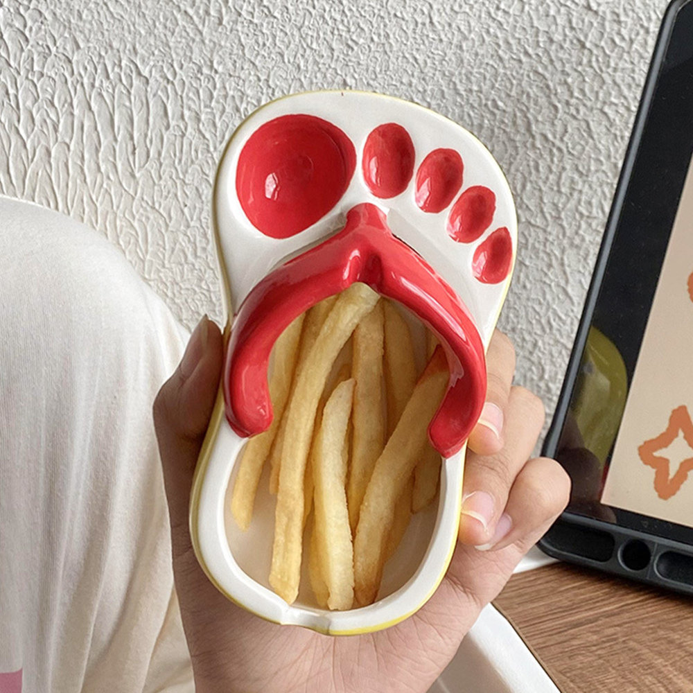 Yaratıcı Komik Terlik Şeklinde - Food Snacks Restaurant incelemesi ve fiyatı
