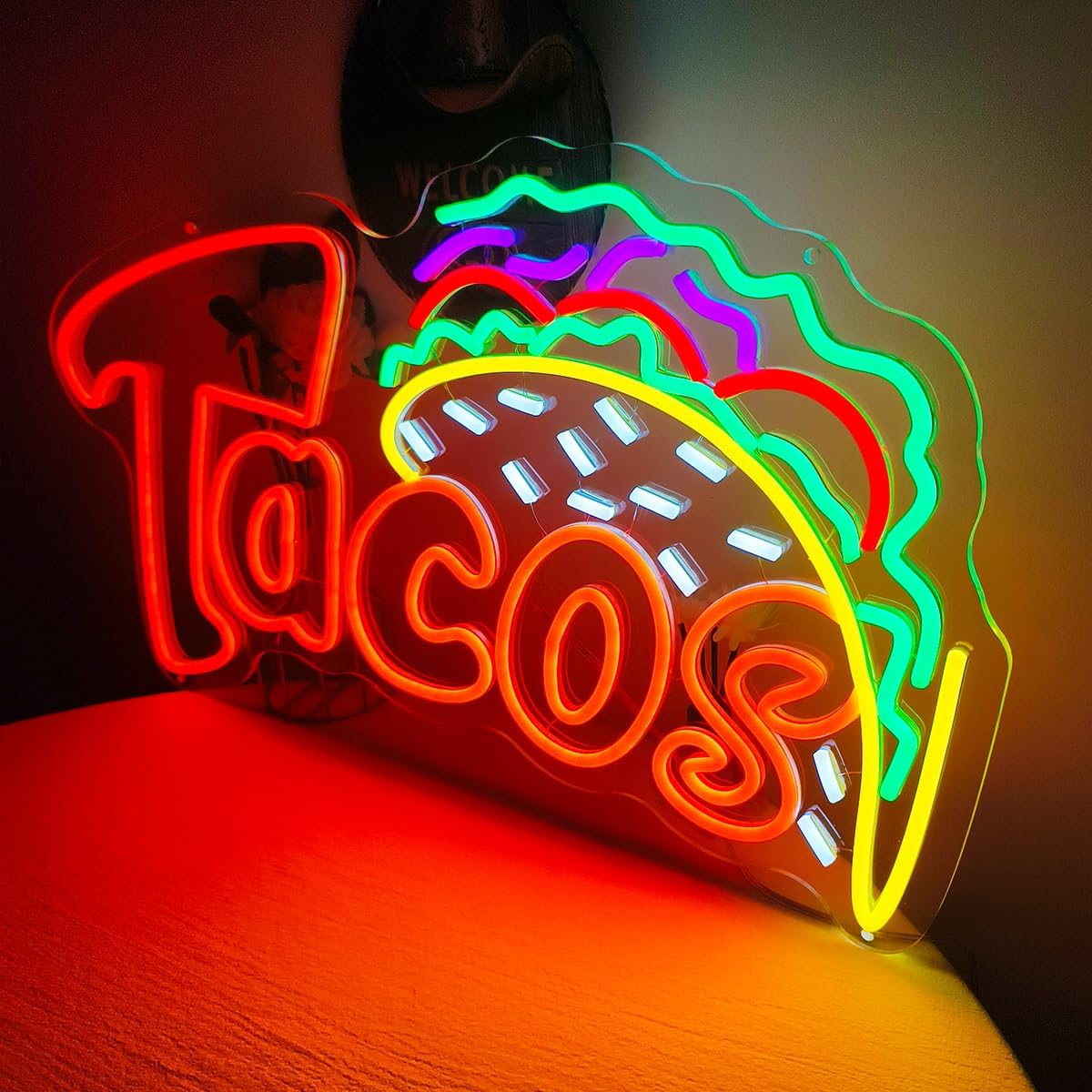 Taco LED Neon Tabela USB Duvar - Food Snacks Restaurant incelemesi ve fiyatı