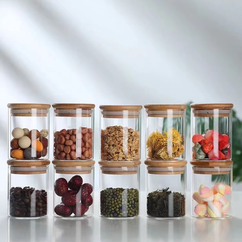 Bambu kapaklı cam gıda depolam - Homemade Food Snacks incelemesi ve fiyatı