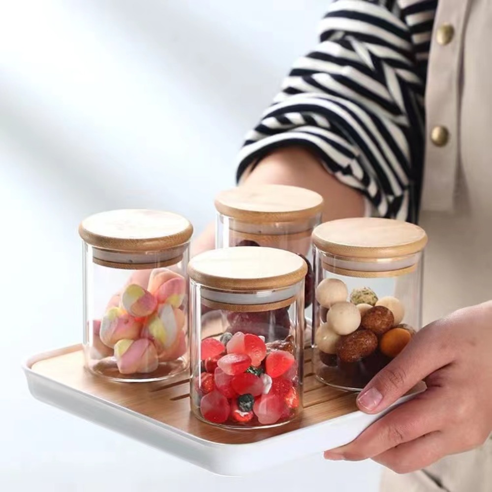 Bambu kapaklı cam gıda depolam - Homemade Food Snacks incelemesi ve fiyatı