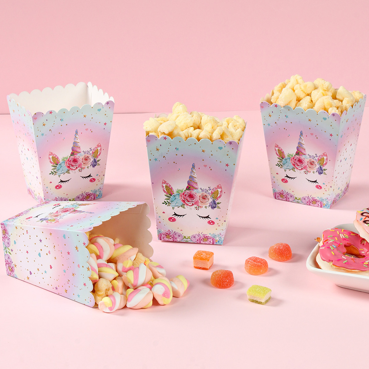 8 adet kağıt şeker kartonları  - Food Snacks For Kids Party incelemesi ve fiyatı